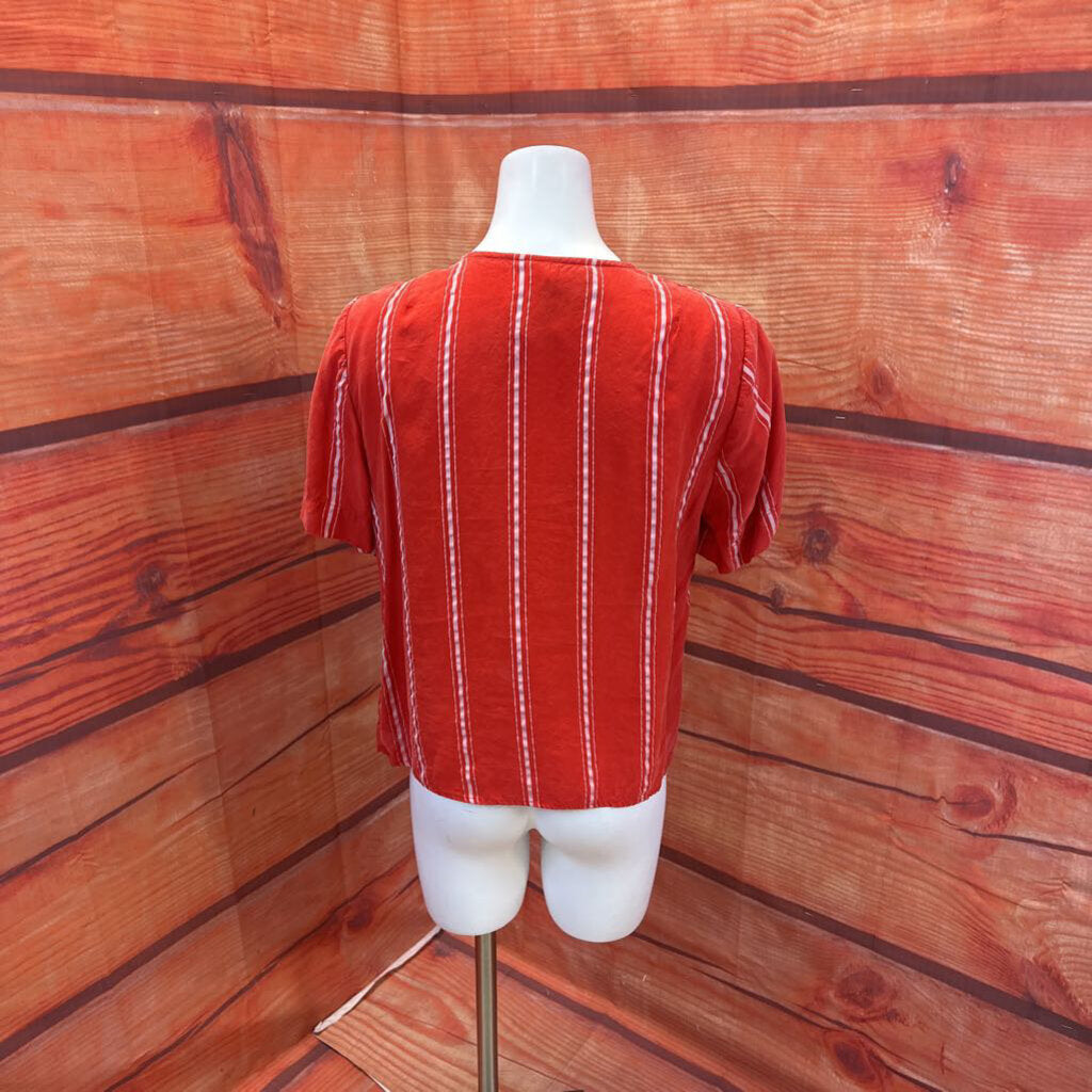 KUT FROM THE KLOTH RED STRIPED TOP SZ LARGE TCC