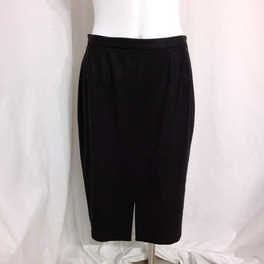 TALBOTS BLACK WOOL LINED SKIRT SIZE 10 PETITE TCC