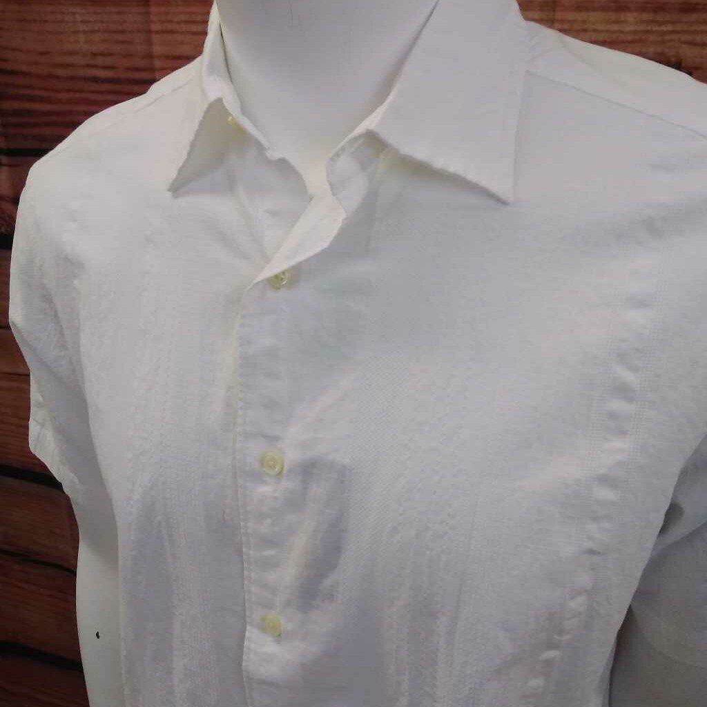 NWT MENS CREMIEUX COLLECTION WHITE SHIRT SIZE MEDIUM