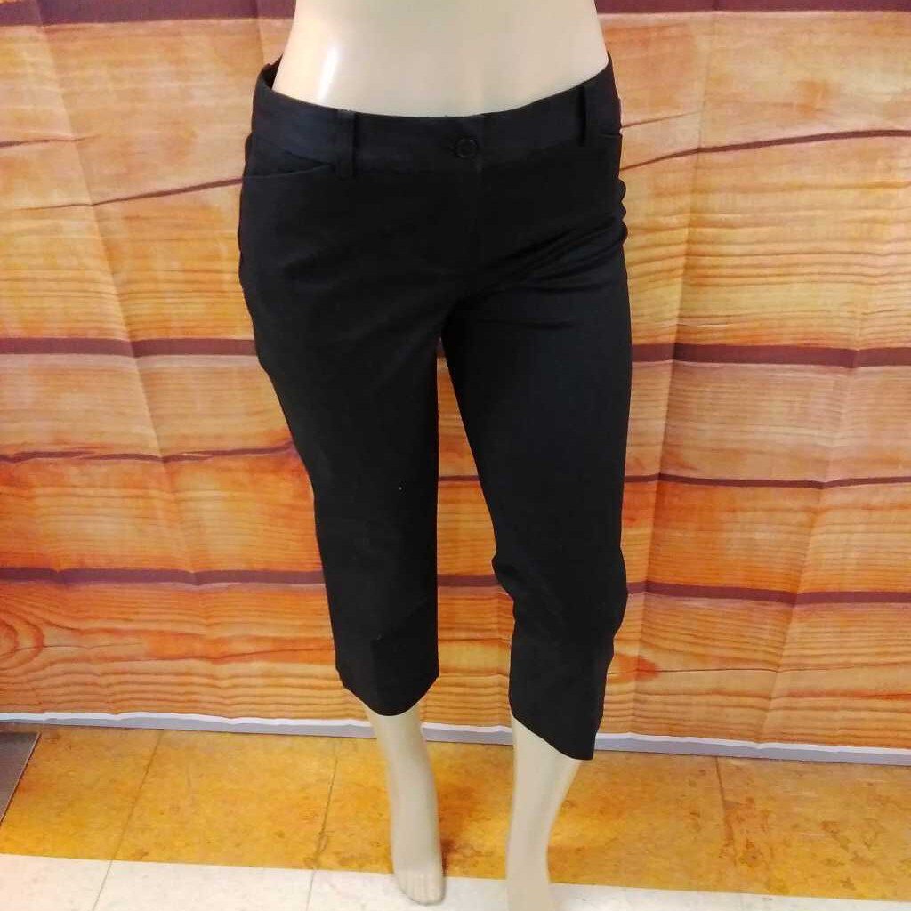 NWT JONES NY BLACK CROP PANTS SIZE 6 PETITE TCC