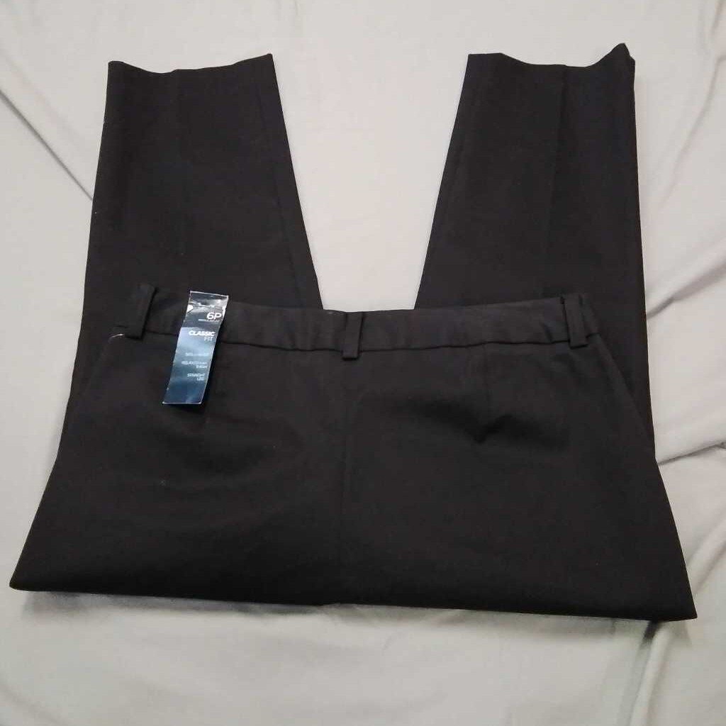 NWT JONES NY BLACK CROP PANTS SIZE 6 PETITE TCC