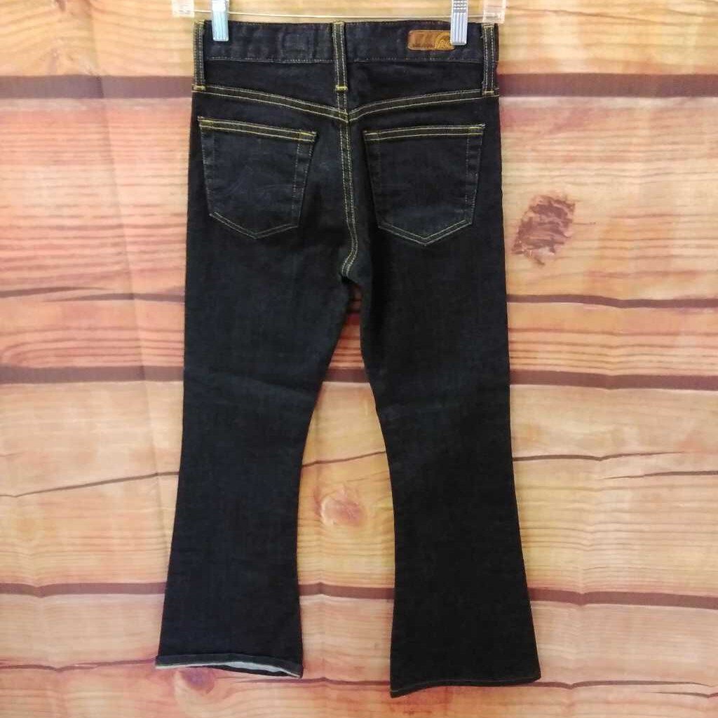 ADRIANO GOLDSCHMIED THE FARRAH 70'S BELL BOTTOM BLUE JEANS SIZE 25/0 TCC