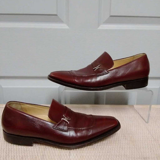 MENS COLE HAAN BROWN LEATHER SHOES SIZE 8.5 M WITH DUST BAG