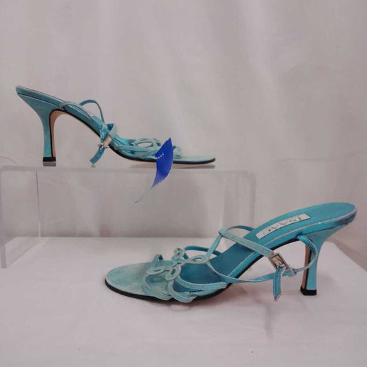 ISAAC MADE IN ITALY BLUE TEAL HEELS SIZE 7.5M