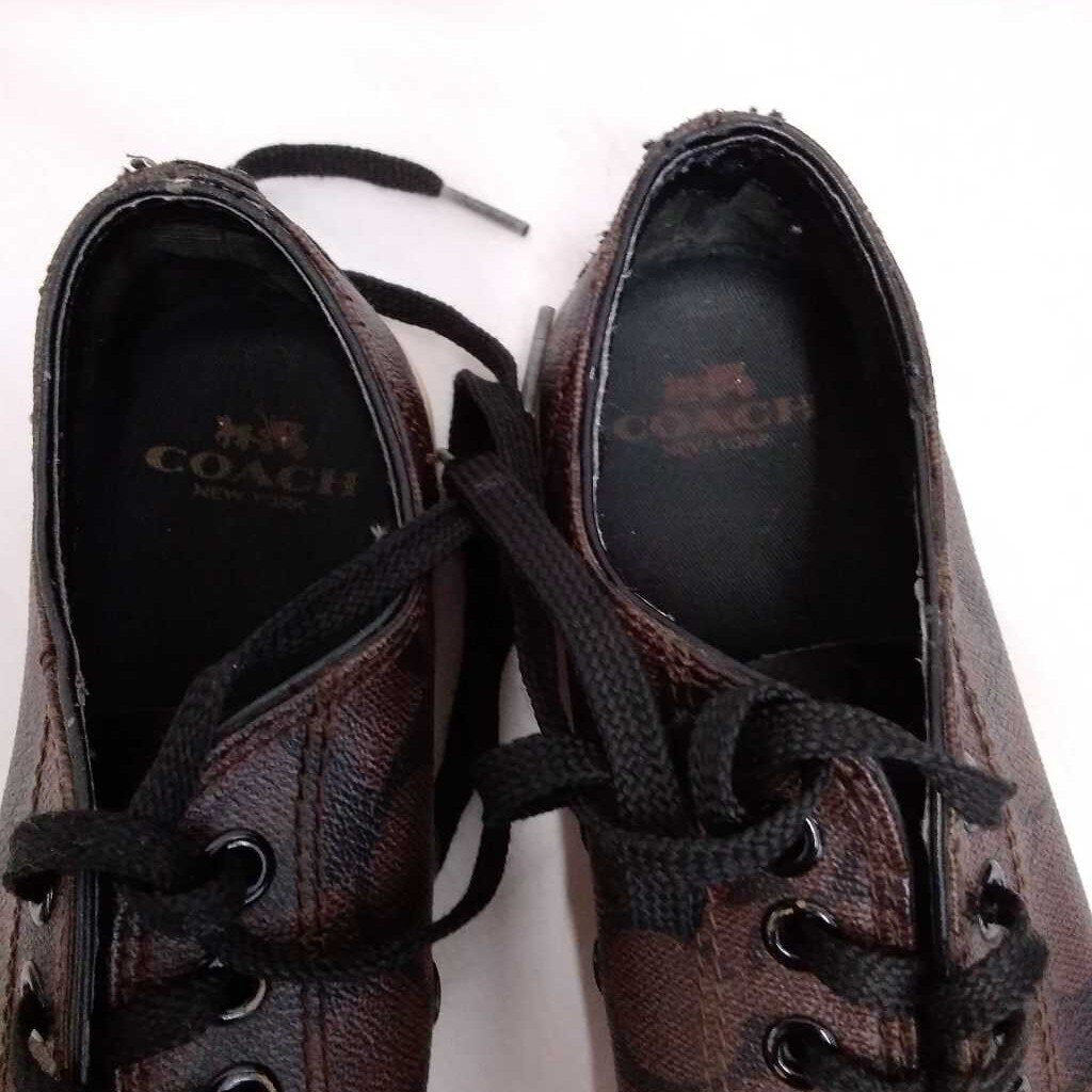 COACH BROWN MAHOGONY SNEAKERS SZ 6M