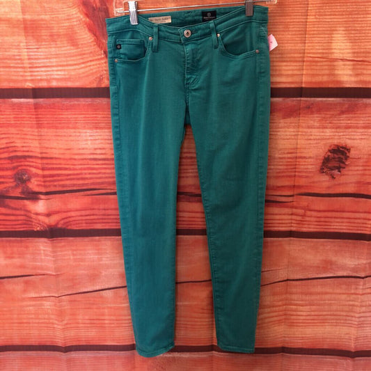 ADRIANO GOLDSCHMIED THE STEVIE ANKLE GREEN JEANS SIZE 26/20 TC3