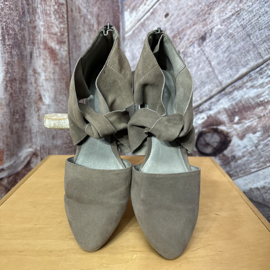 EILEEN FISHER TAUPE MARY WEDGE SIZE 7.5 TCC