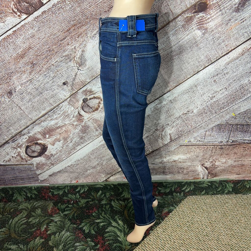 7 FOR ALL MANKIND BLUE WHITE SEAM JEANS SIZE 26/4 D2C