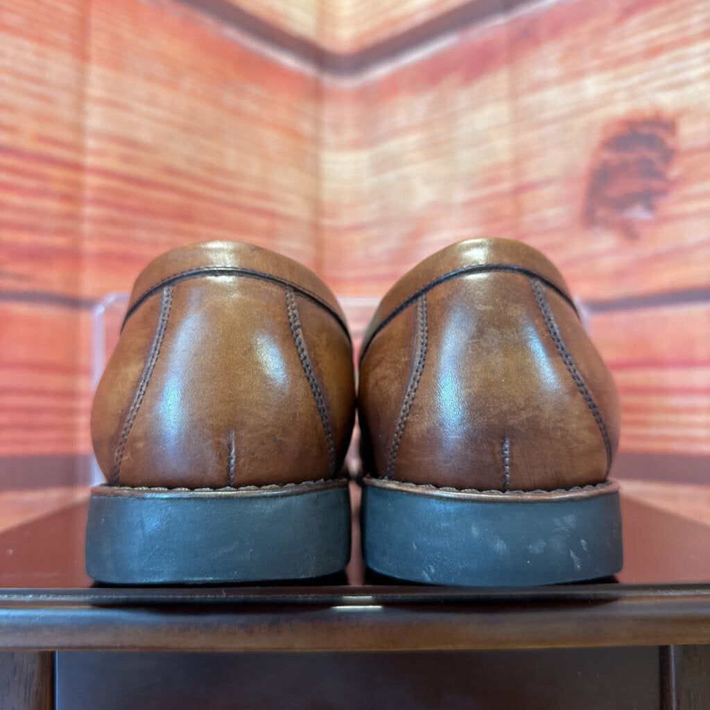 JOHNSTON AND MURPHY BROWN LOAFERS SIZE 10W TCC