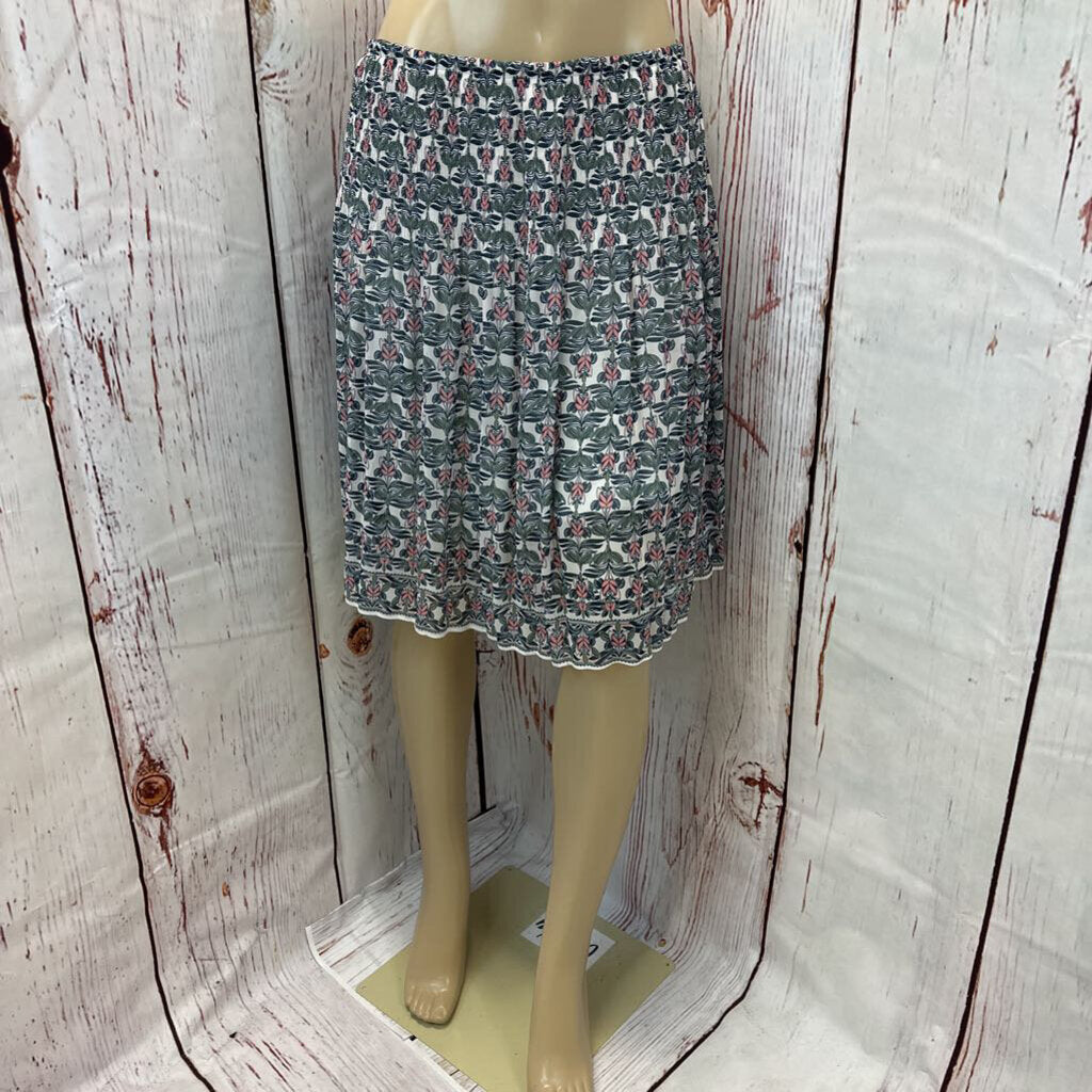 MAX STUDIO BLUE PRINT SKIRT NWT SZ L TCC