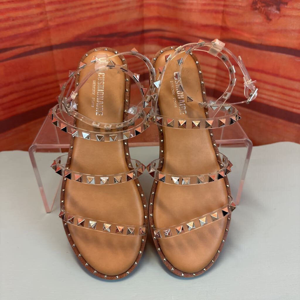 CUSHIONAIRE STUDDED SANDALS SZ 7.5 TCC