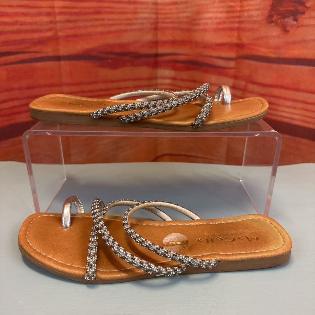 MARIELLA RHINESTONE SANDALS SZ 10 TCC