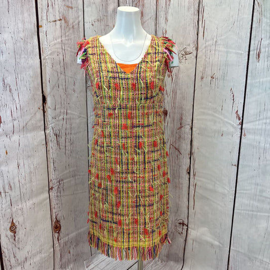 CHRISTIAN LACROIX MULTI TWEED LINED DRESS SZ 38/S TCC