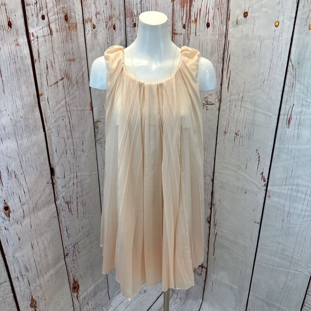 MOJO S.PHINE BLUSH FLOW PLEAT FLARE DRESS SZ S TCC