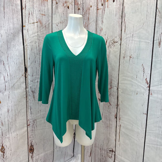 ADRIANNA PAPELL GREEN TOP SIZE M TCC