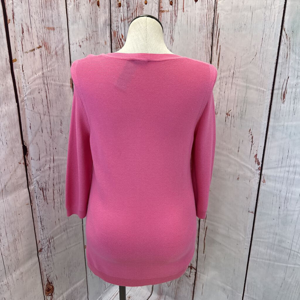 TALBOTS PINK SWEATER SZ LP TC3