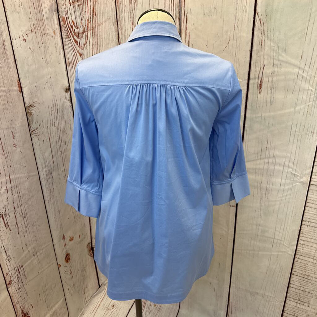 CHICOS BLUE TOP SZ 1 (4/6) TCC