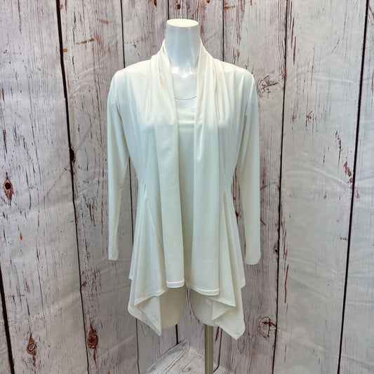 NWT CLARA SUN WOO IVORY CARDGIN TOP SET SZ S TC3