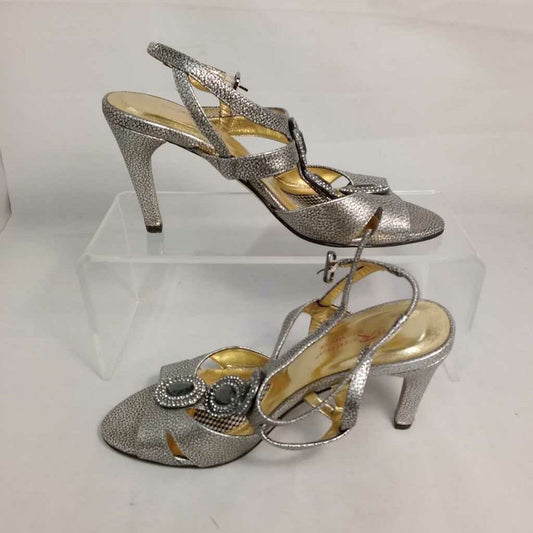 ROSS HOMMERSON METALIC LEATHER HEELS SIZE 7.5 TCA