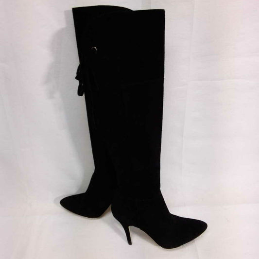 RED BY SAKS FIFTH AVE BLACK SUEDE BOOT SIZE 7.5M TCC