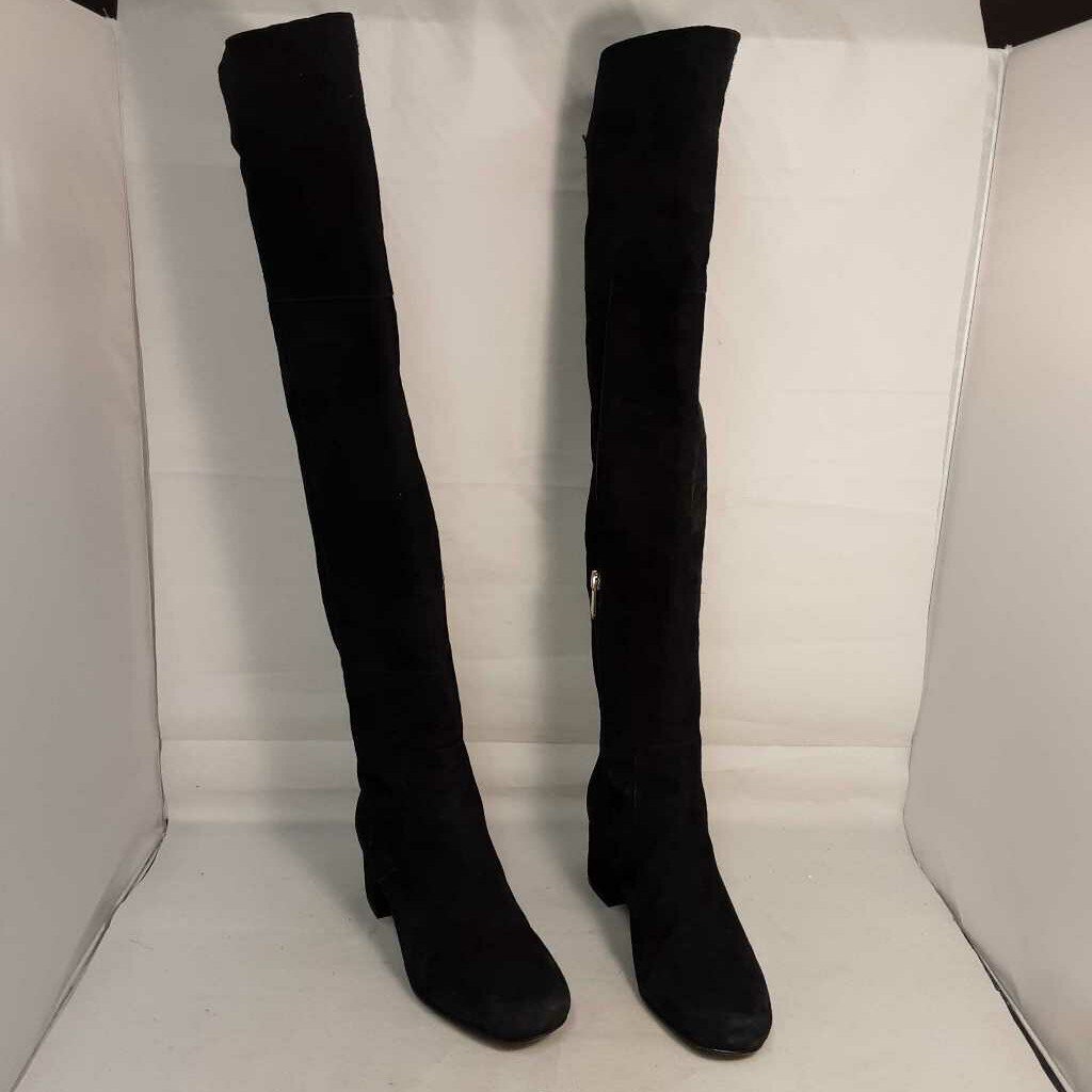 SAM EDELMAN "ELINA" BLACK SUEDE OVER-THE-KNEE BOOTS SIZE 6 TCC